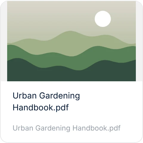 PDF — an urban gardening handbook