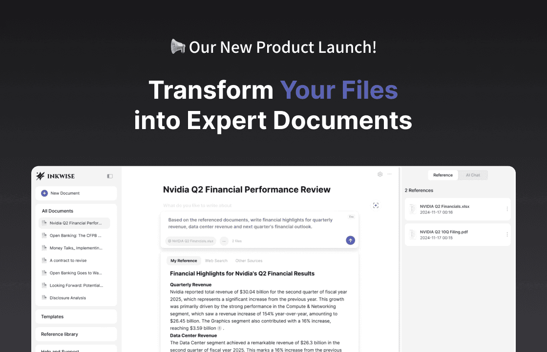 Introducing Inkwise: The AI Writing Assistant Built for Professionals